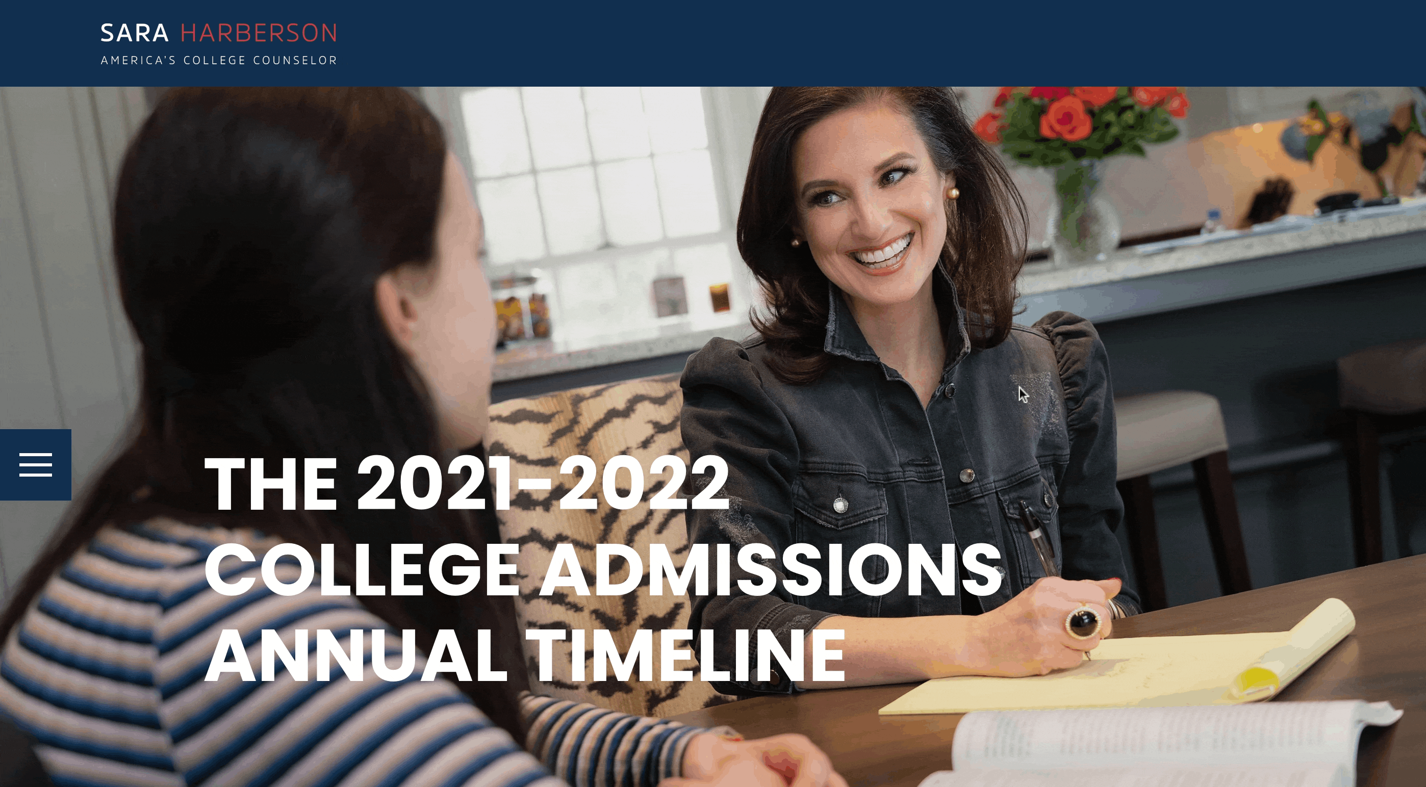 College Admissions Annual Timeline 2021-2022